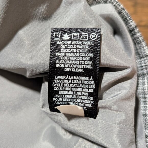 RW&CO pencil skirt grey plaid size 0 - Picture 11 of 16